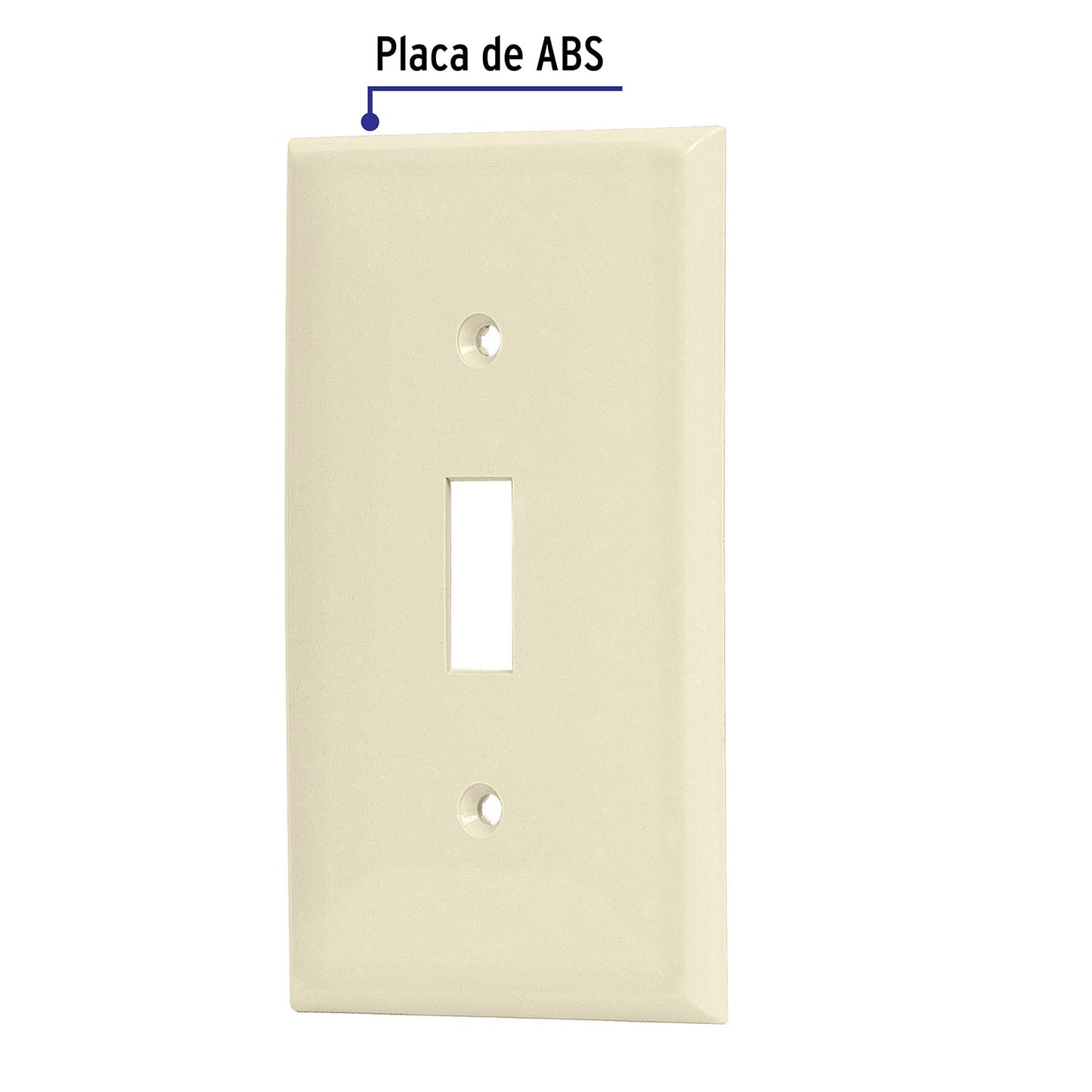 Placa para interruptor vertical, de ABS, línea Standard