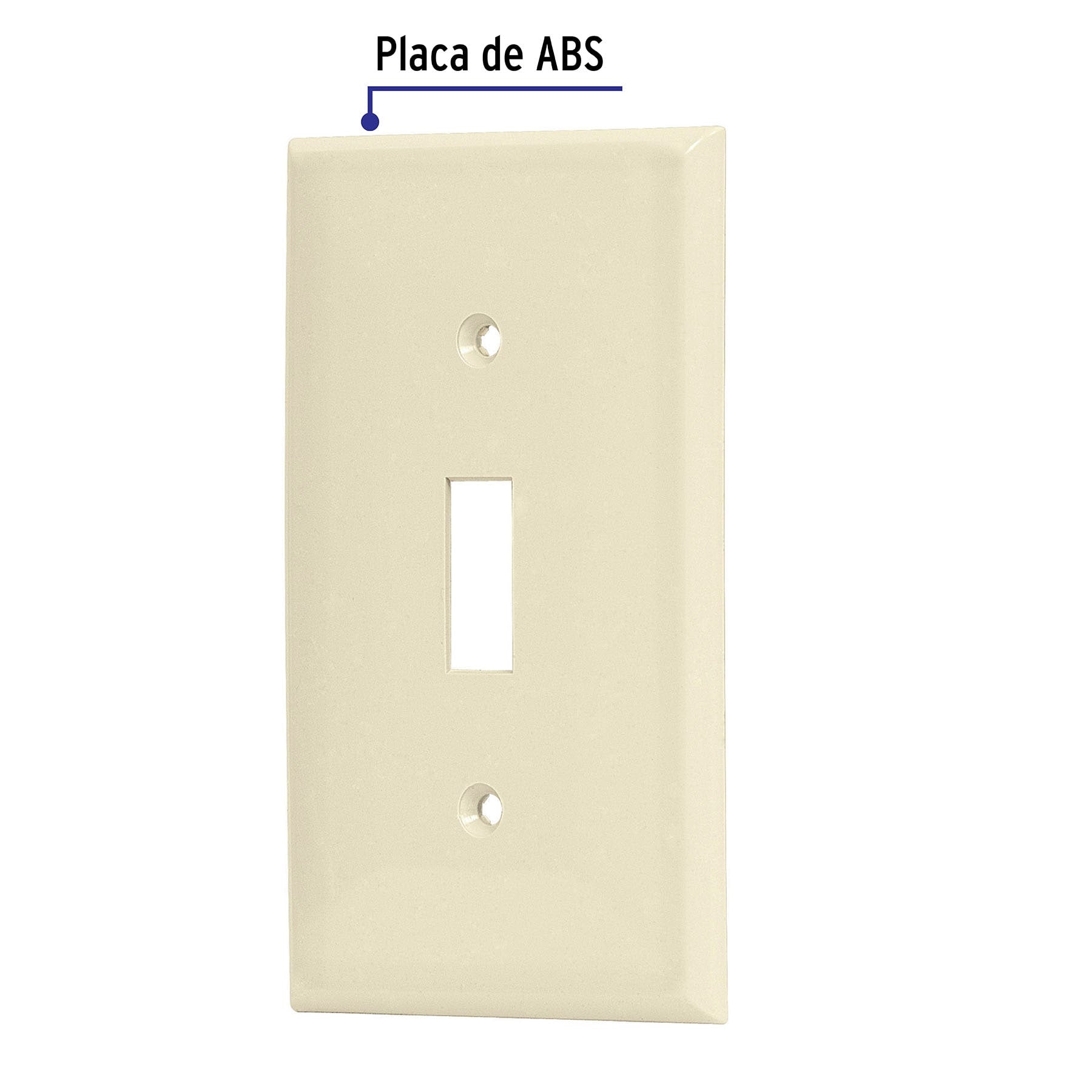 Placa para interruptor vertical, de ABS, línea Standard