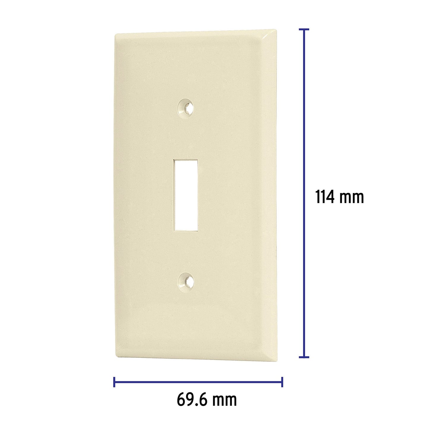 Placa para interruptor vertical, de ABS, línea Standard