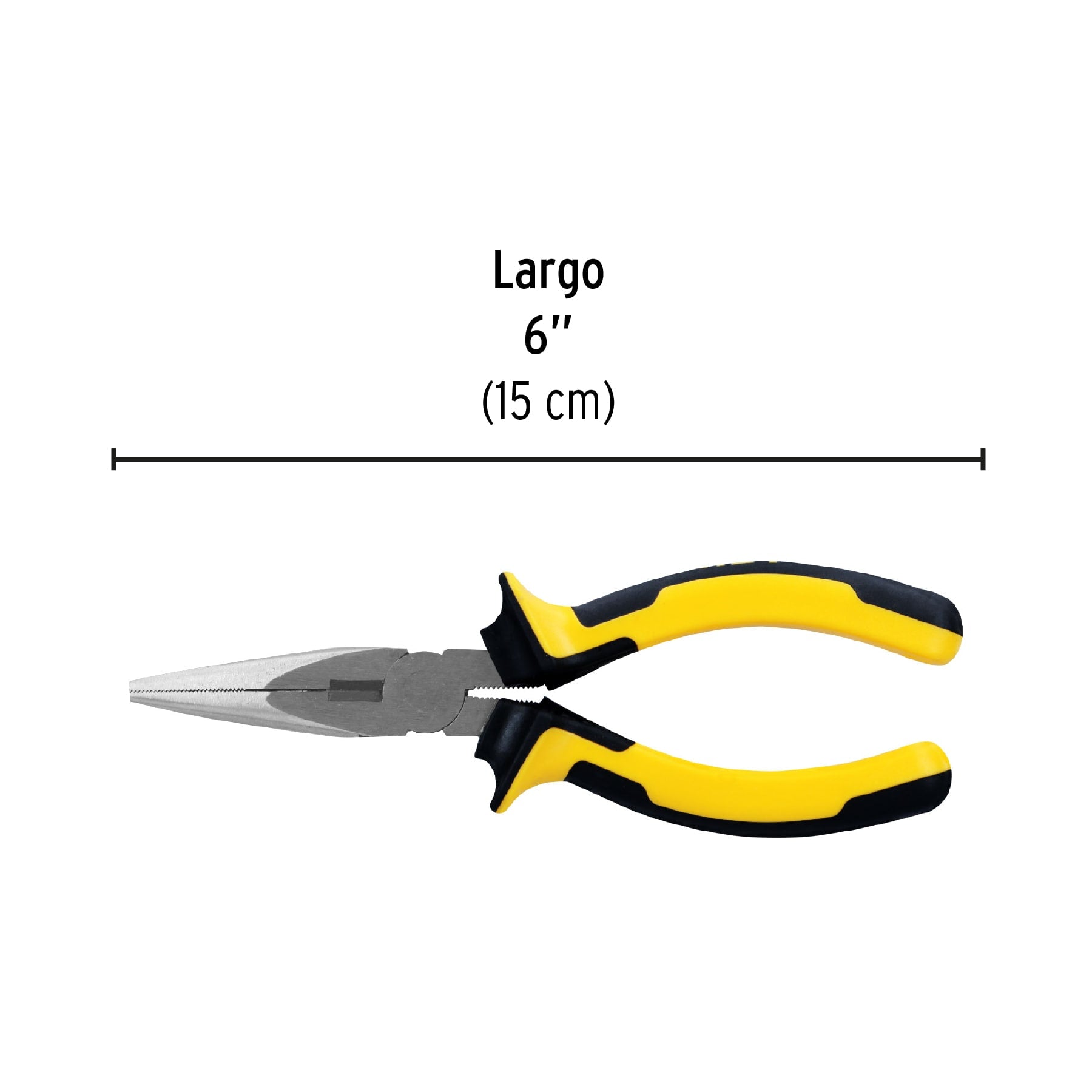 Pinza punta y corte 6", mango comfort grip, pretul