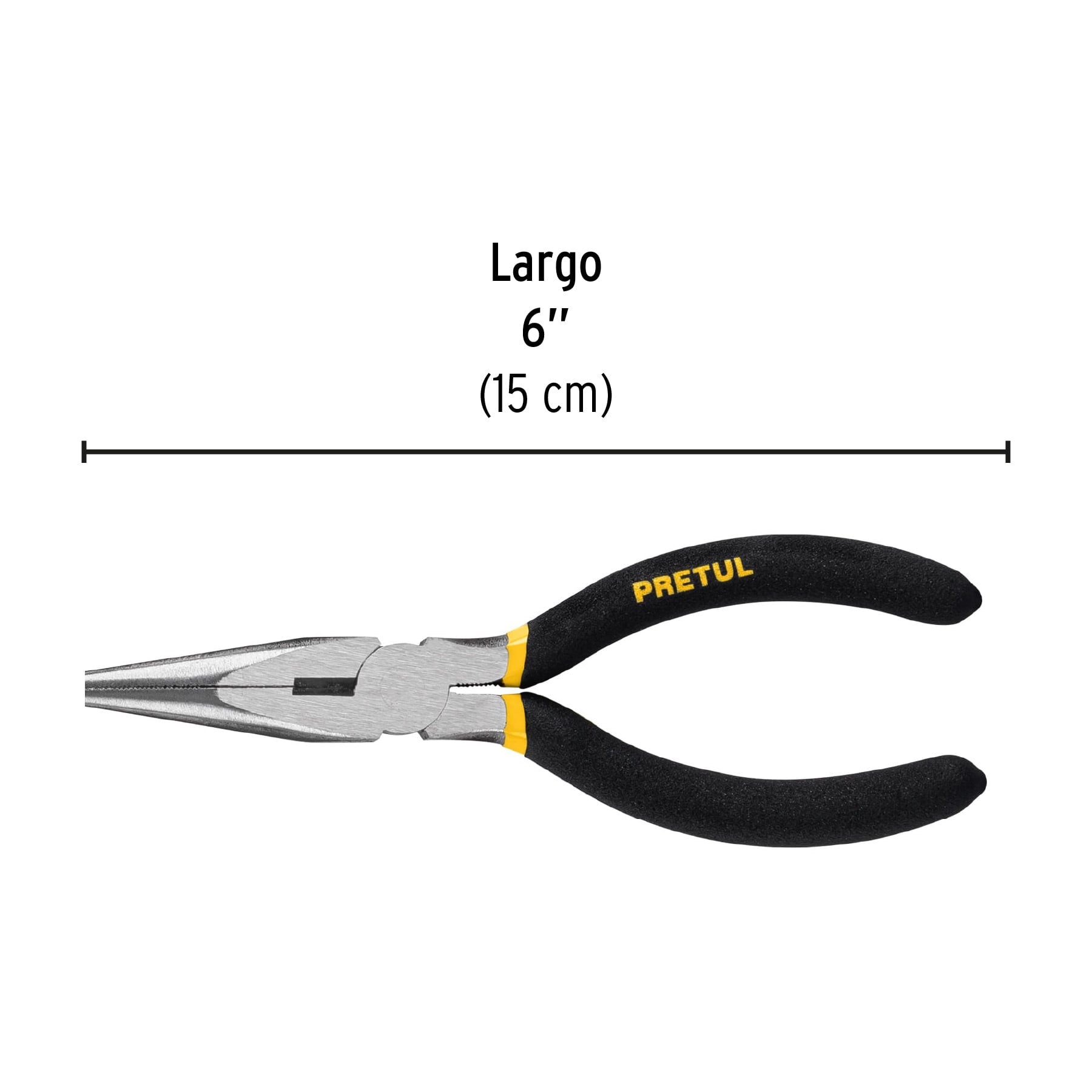 Pinza de punta y corte 6", pretul