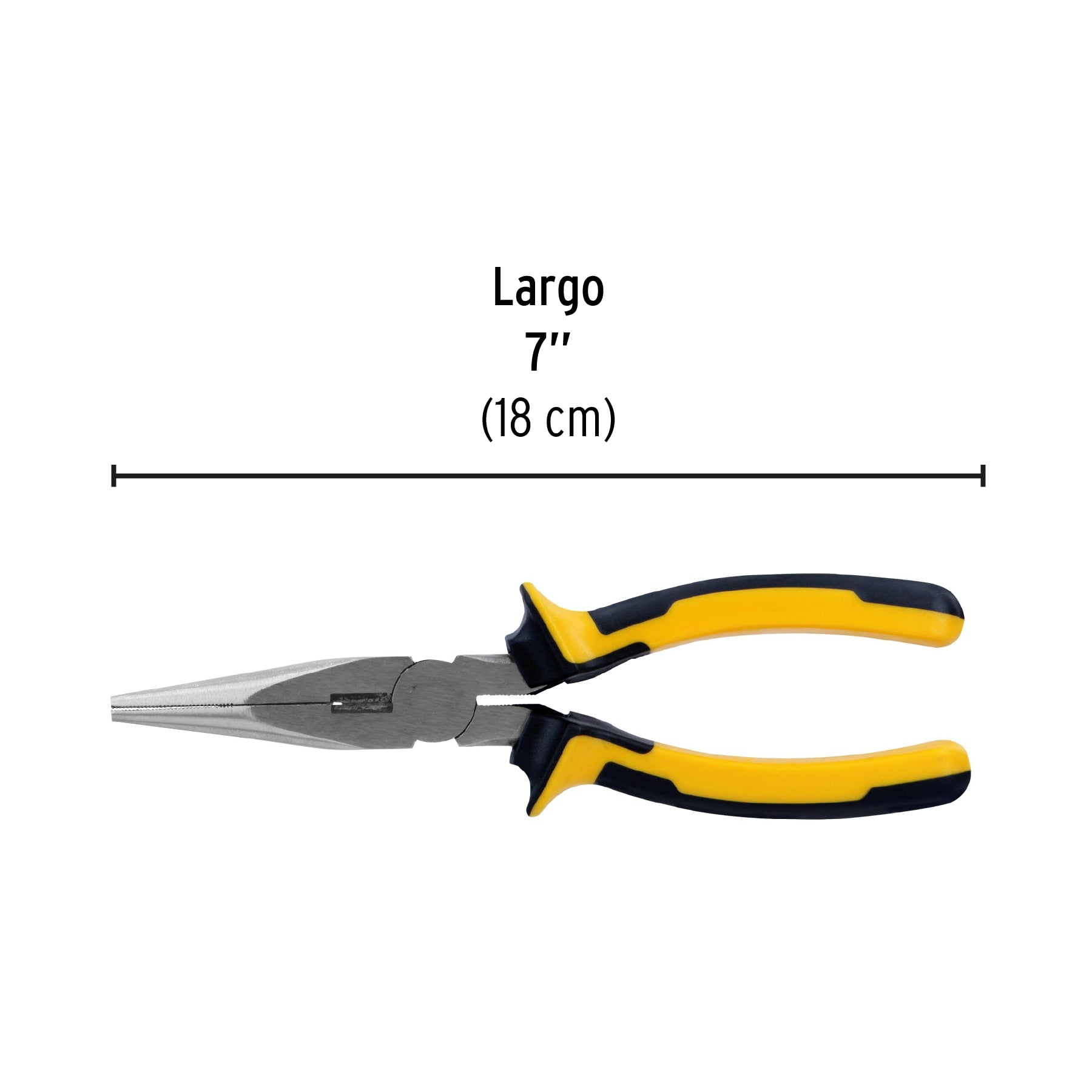 Pinza de punta y corte 7", mango comfort grip, Pretul