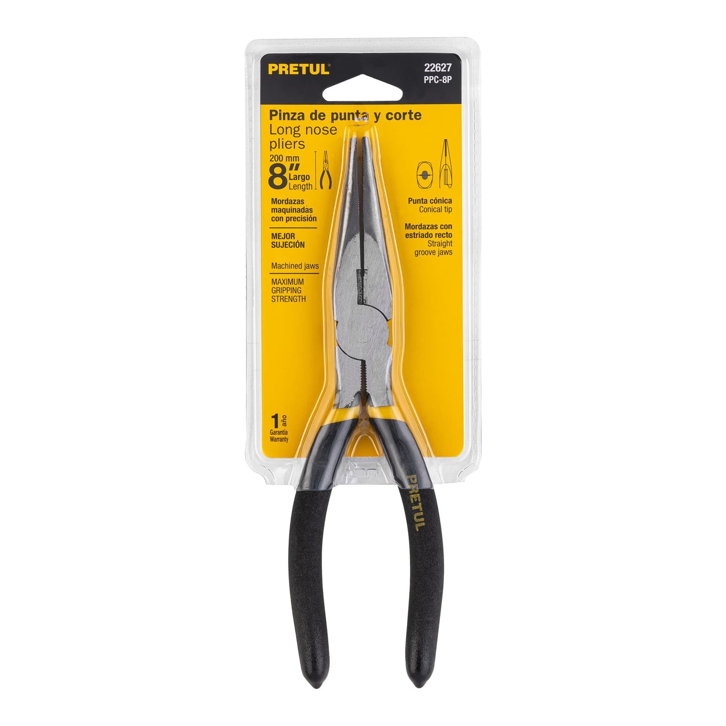 Pinza de punta y corte 8", pretul