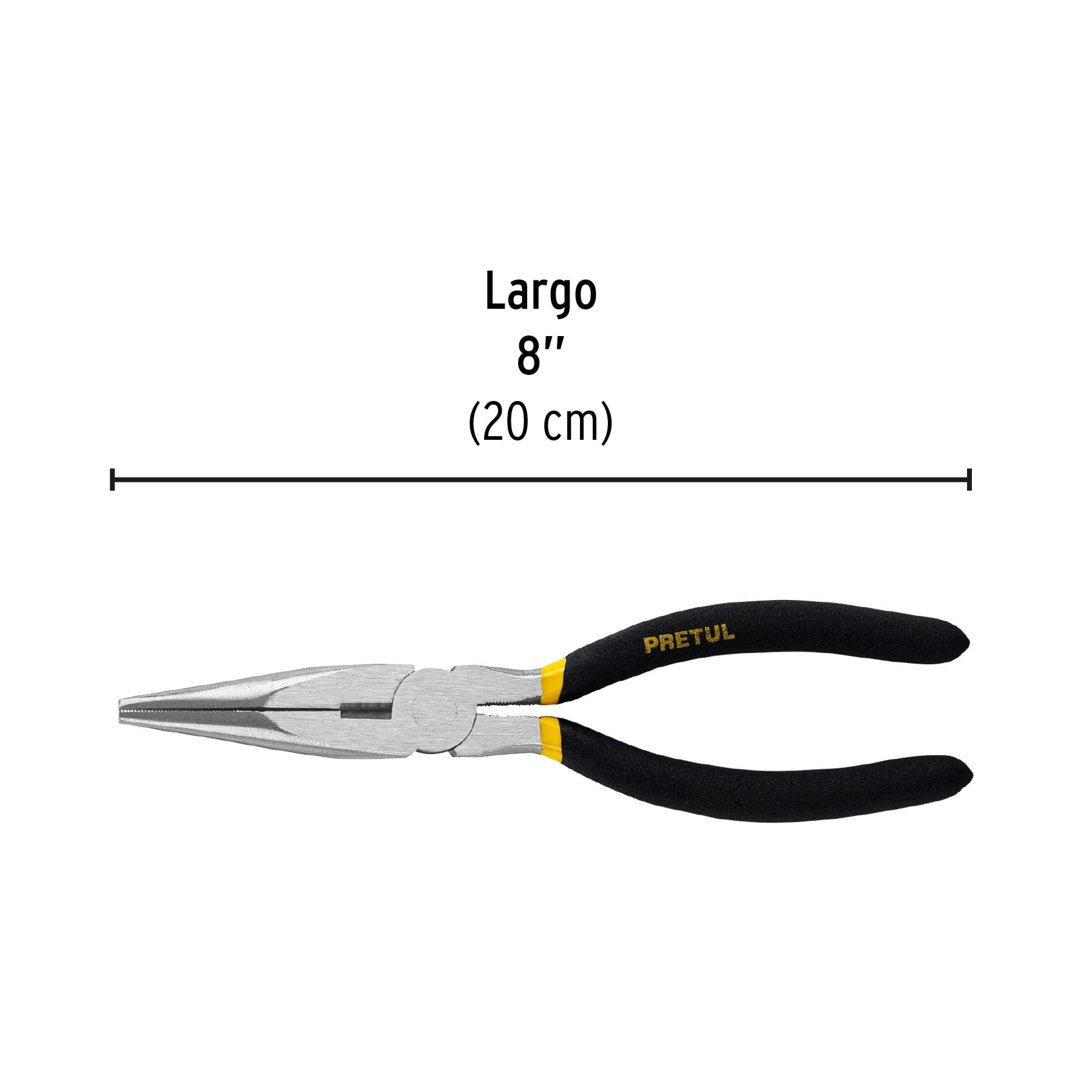Pinza de punta y corte 8", pretul