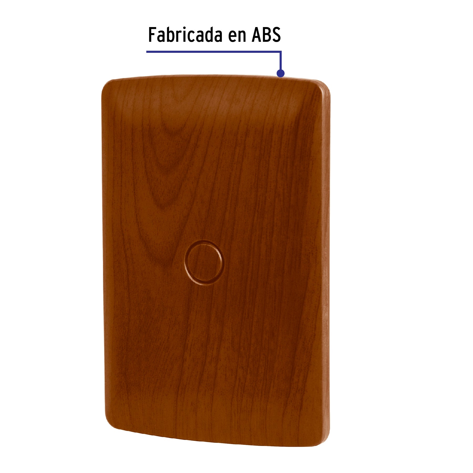 Placa ciega de ABS, línea Italiana, acabado madera