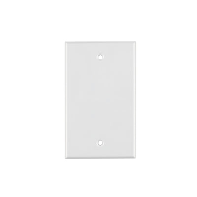 Placa de ABS ciega, Standard, blanco, Volteck