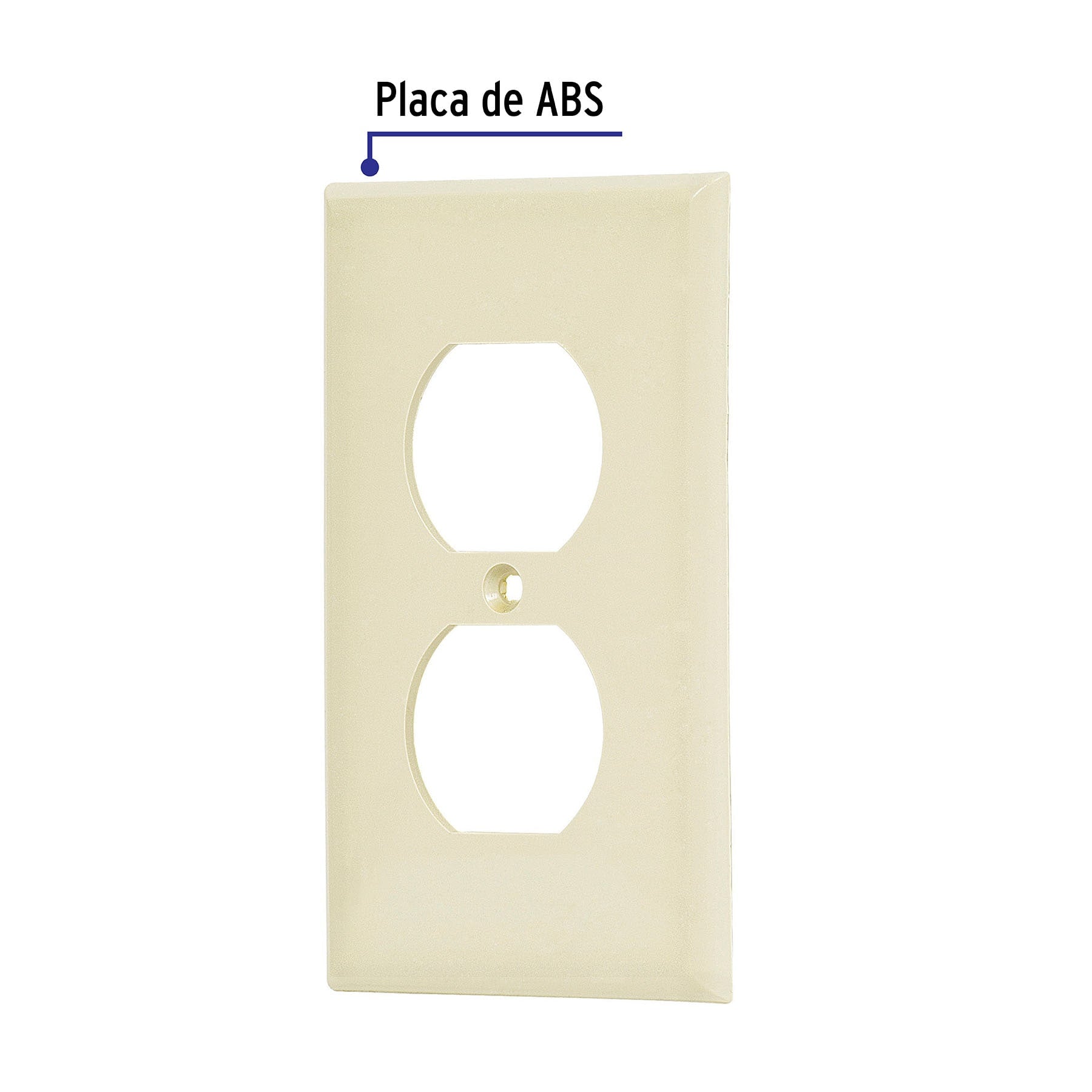 Placa dúplex, de ABS, línea Standard