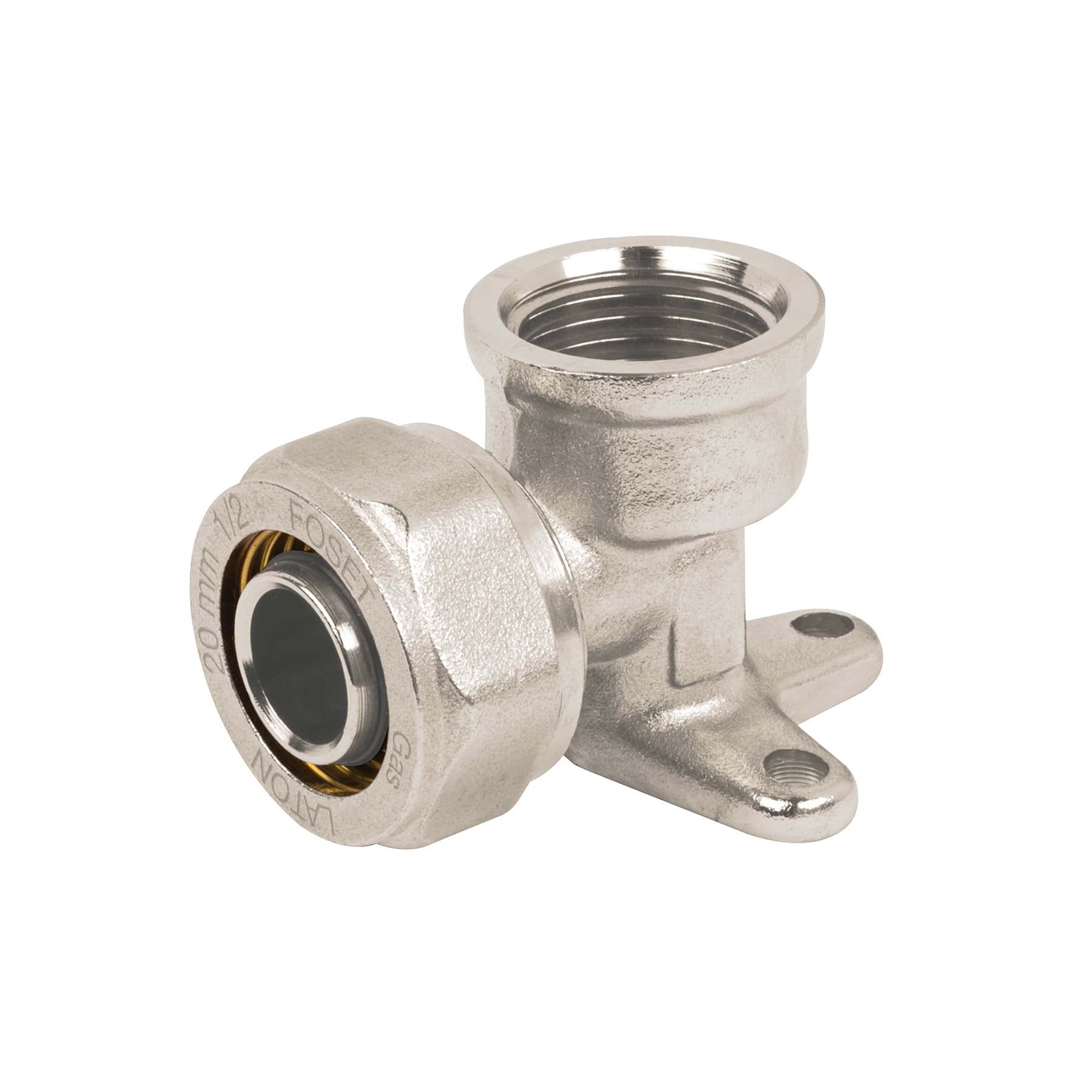 Codo oreja 90° para PEALPE, 1/2', con rosca hembra, Foset