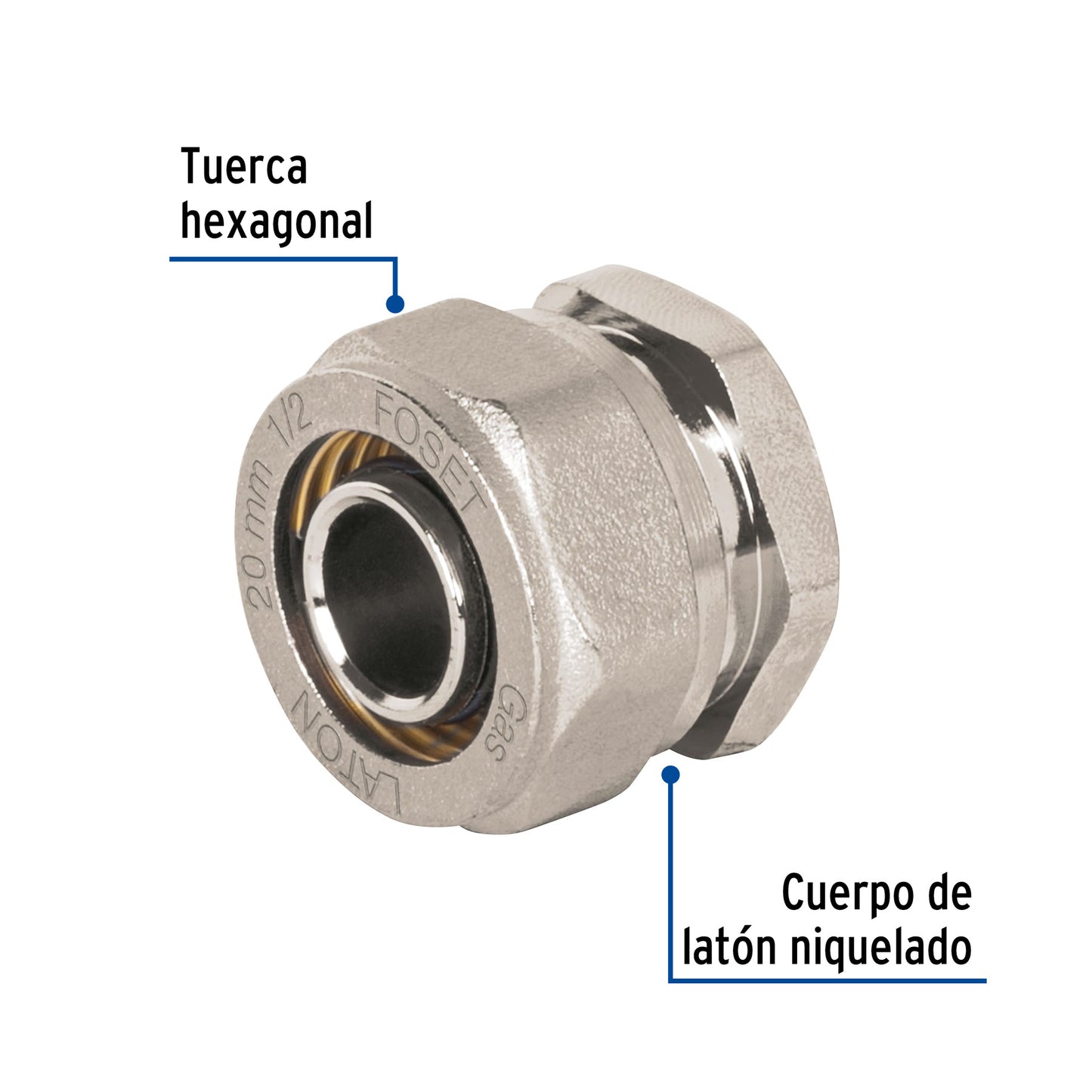 Tapón para PE-AL-PE, 1/2', Foset