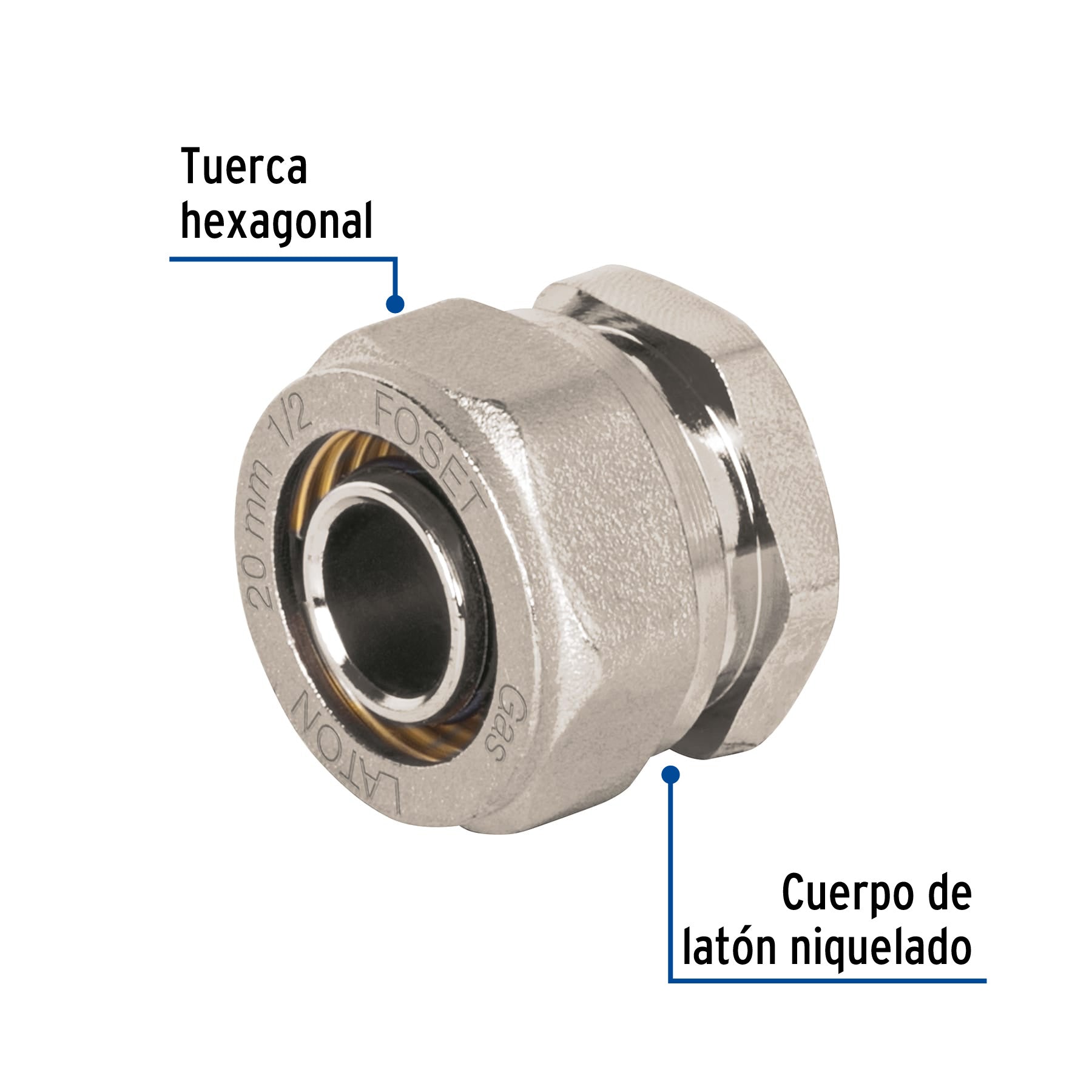 Tapón para PE-AL-PE, 1/2', Foset