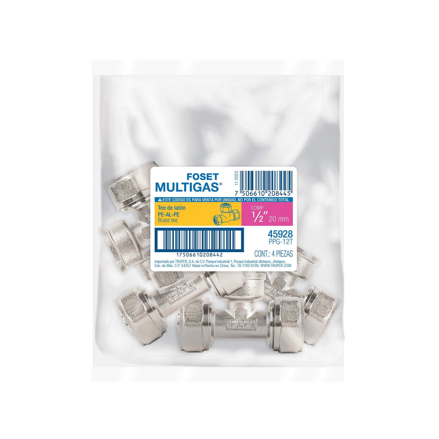 Tee para PEALPE, 1/2', Foset