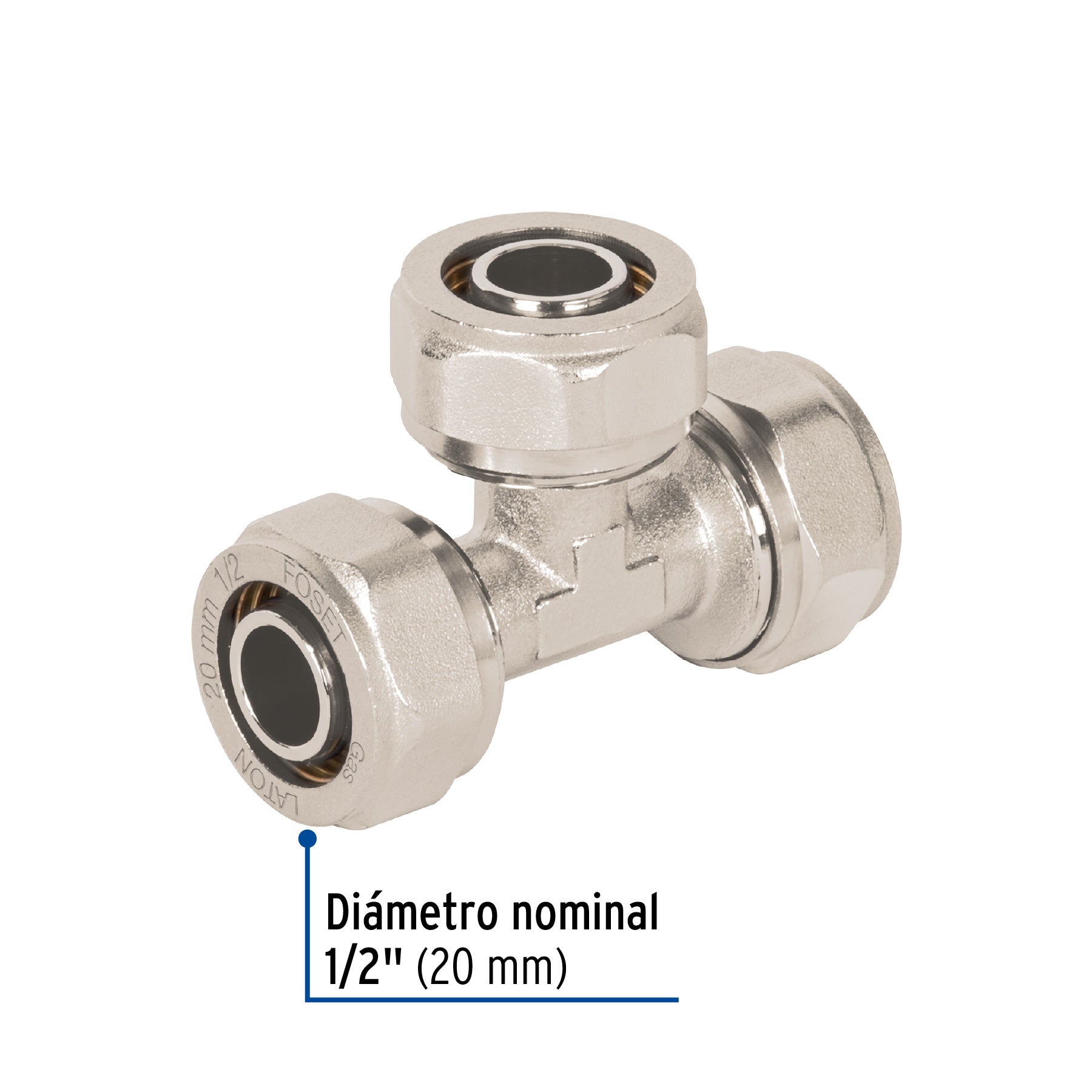 Tee para PEALPE, 1/2', Foset