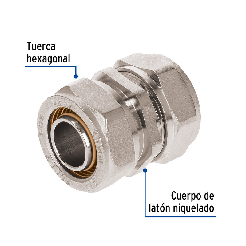 Cople de compresión para PEALPE, 3/4', Foset