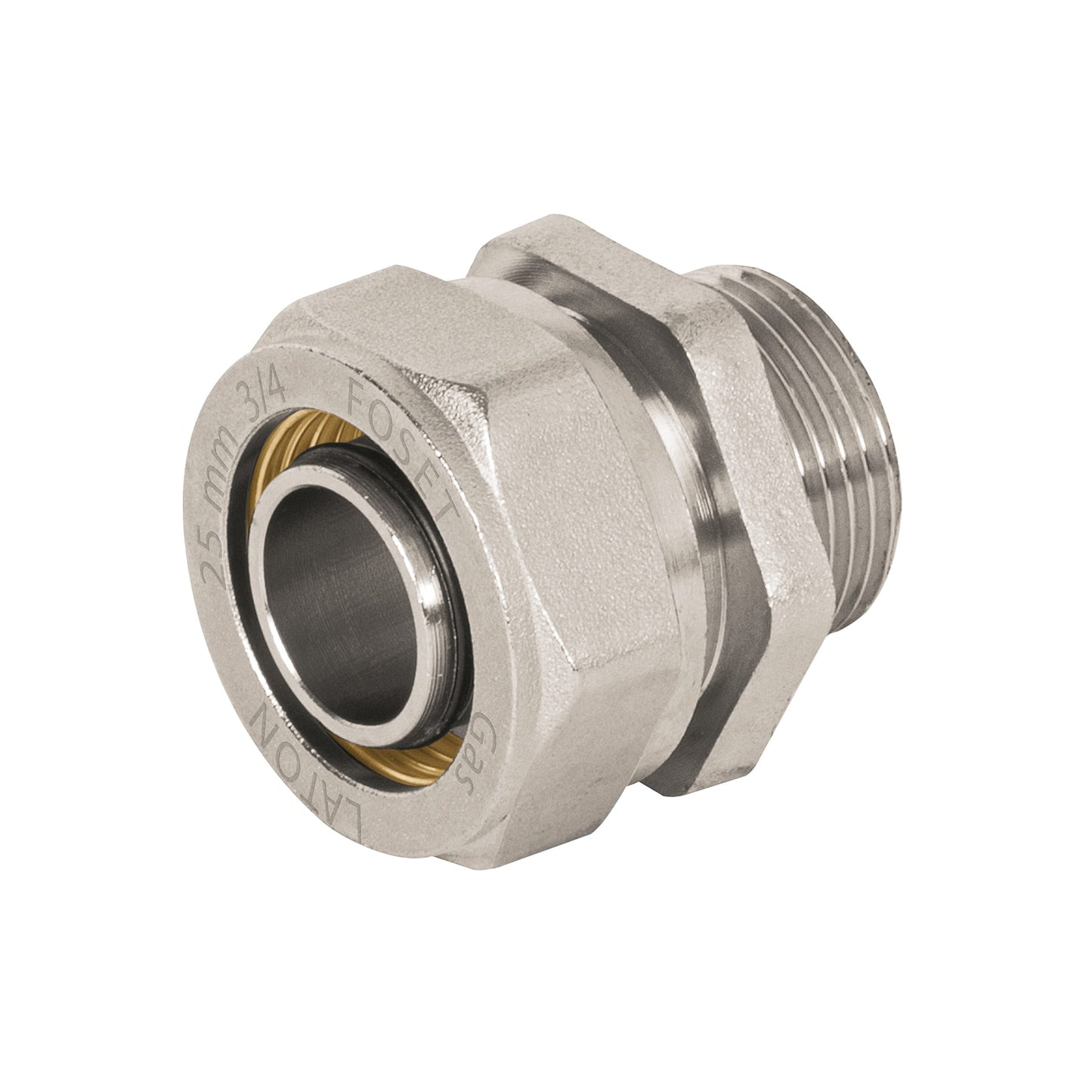 Conector para PEALPE, 3/4', con rosca macho, Foset