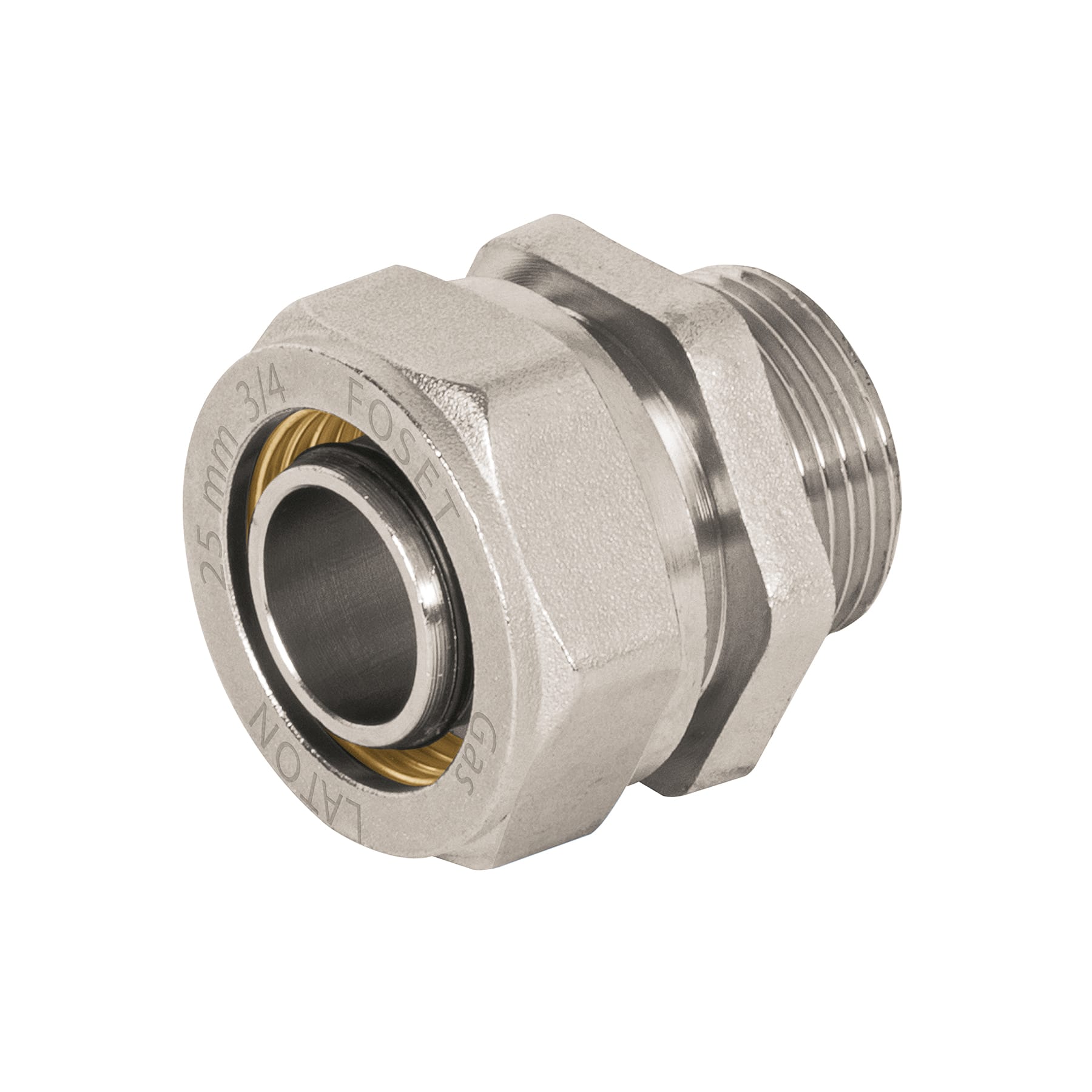 Conector para PEALPE, 3/4', con rosca macho, Foset