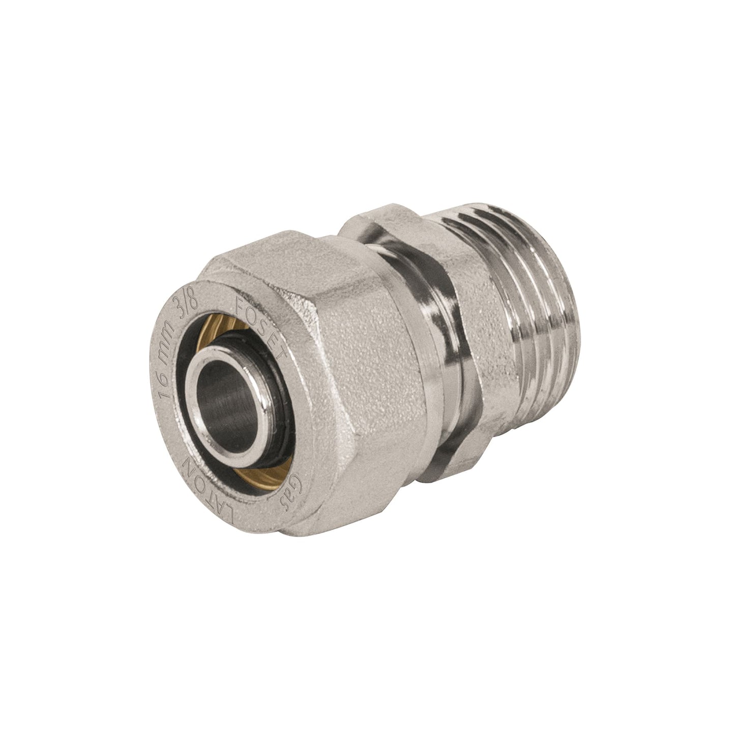 Conector para PEALPE, 3/8', con rosca macho, Foset