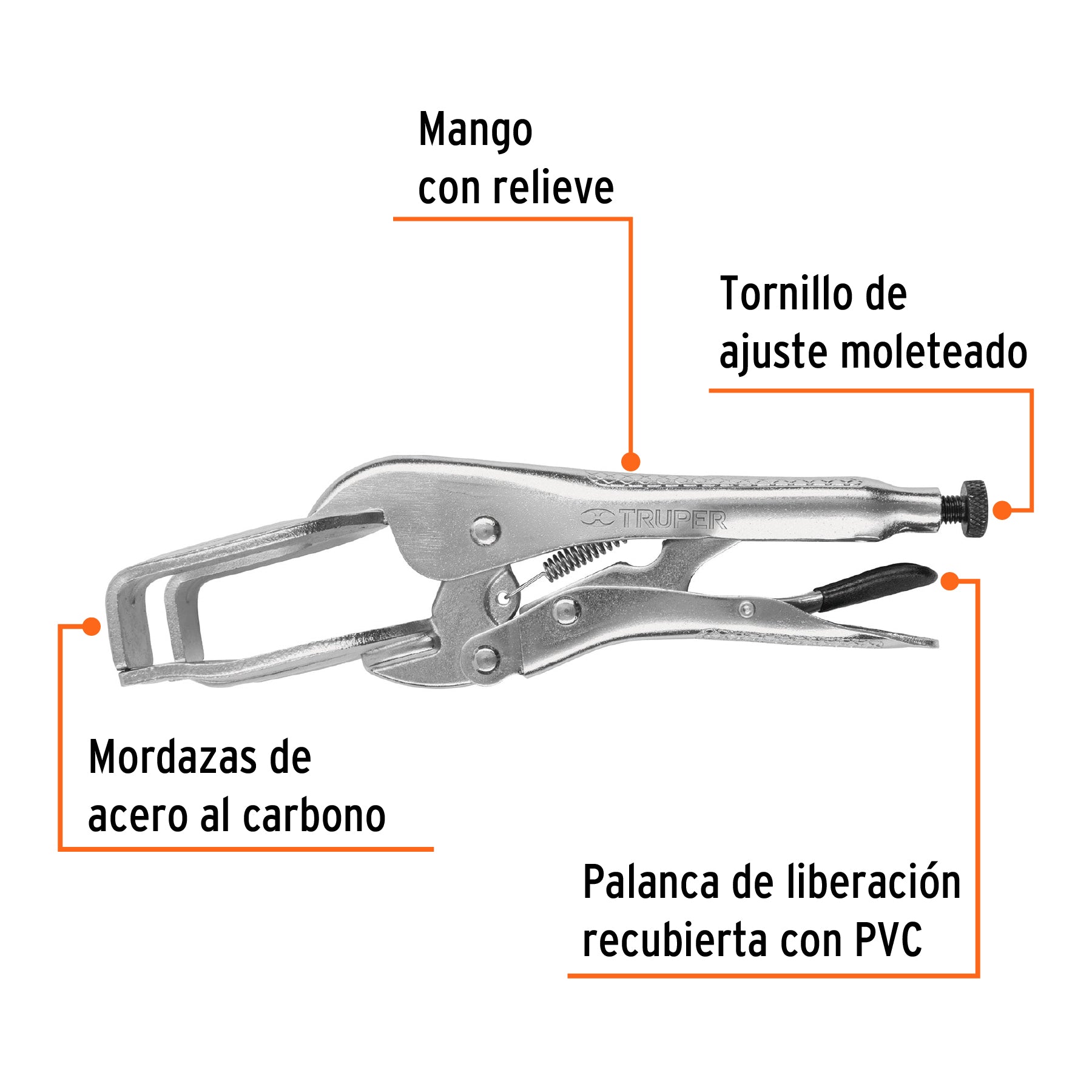 Pinza de presión, soldadora, 9"