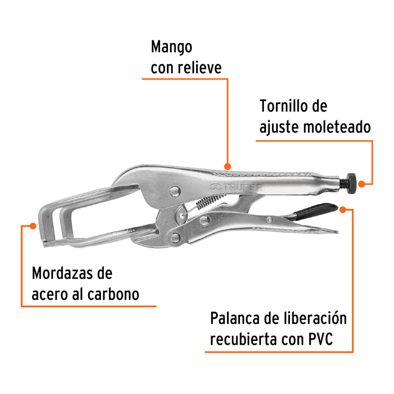 Pinza de presión, soldadora, 9"