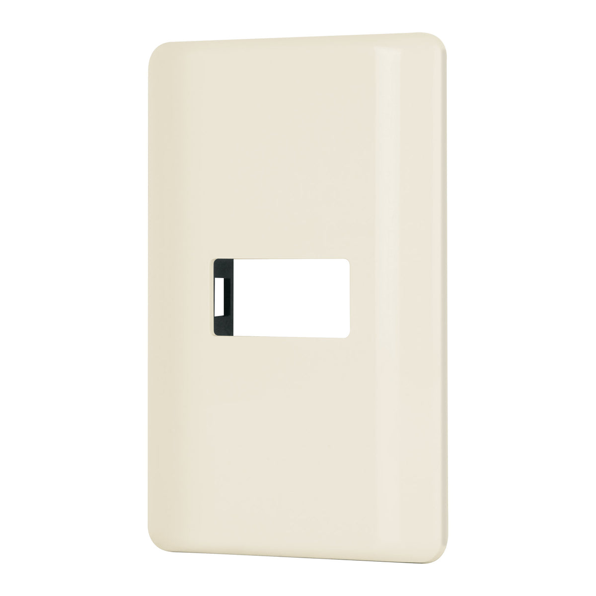 Placa 1 módulo, marfil, línea Volteck Basic