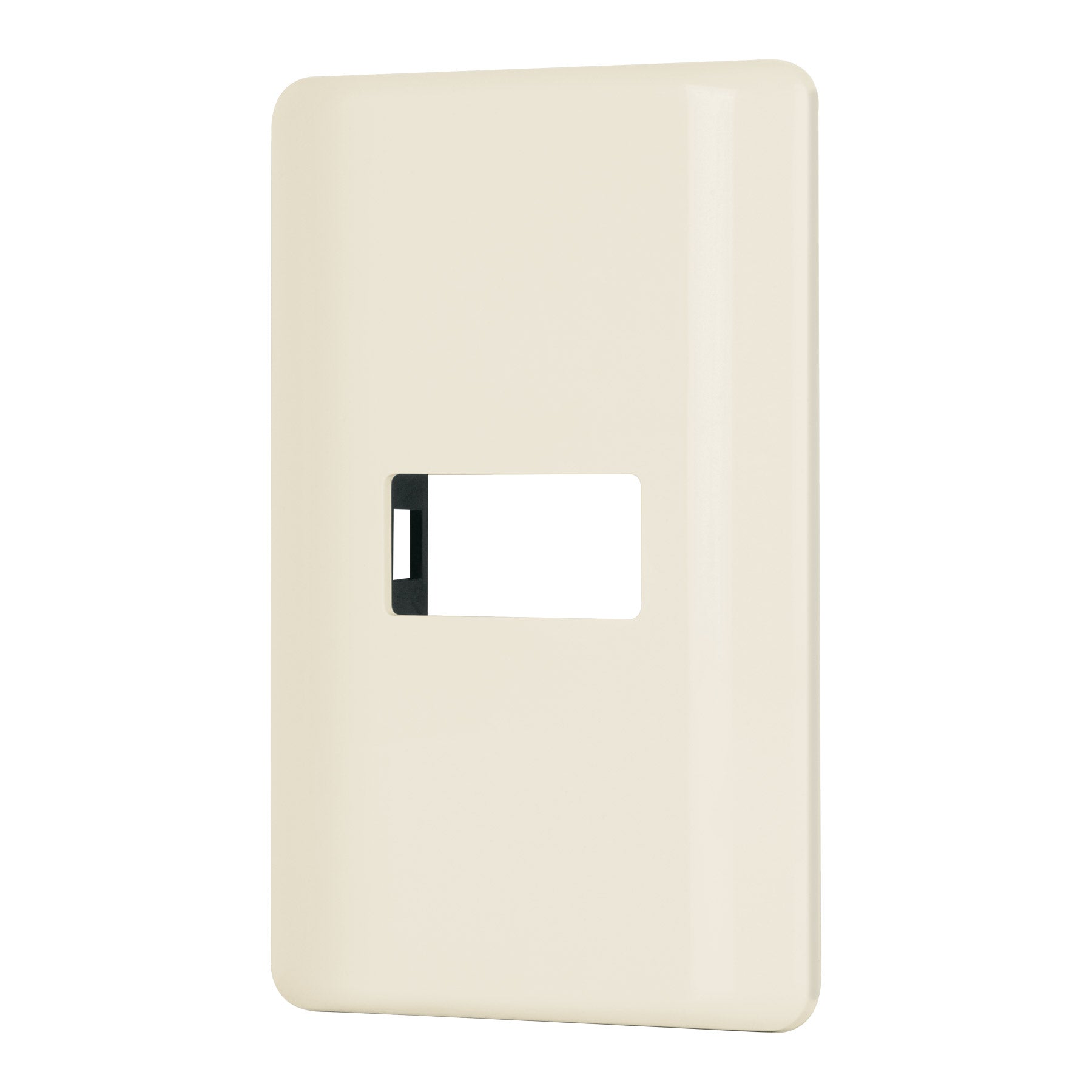 Placa 1 módulo, marfil, línea Volteck Basic