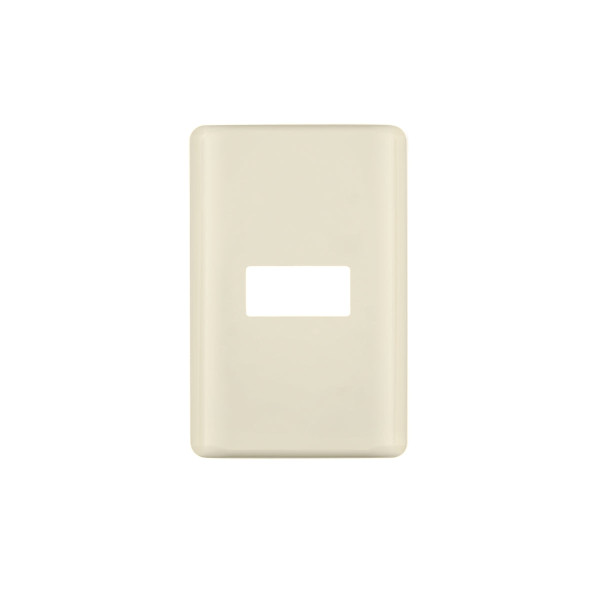 Placa 1 módulo, marfil, línea Volteck Basic
