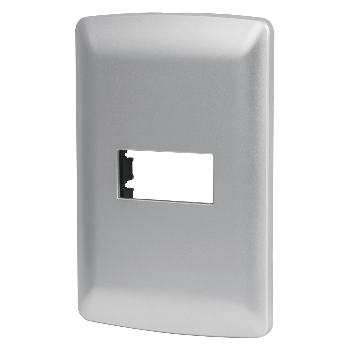 Placa 1 módulo de ABS, línea Italiana, color plata