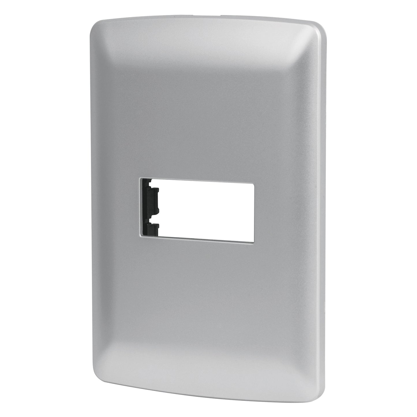 Placa 1 módulo de ABS, línea Italiana, color plata
