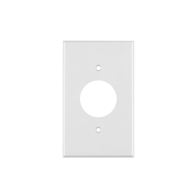 Placa de ABS para contacto redondo, Standard, blanco