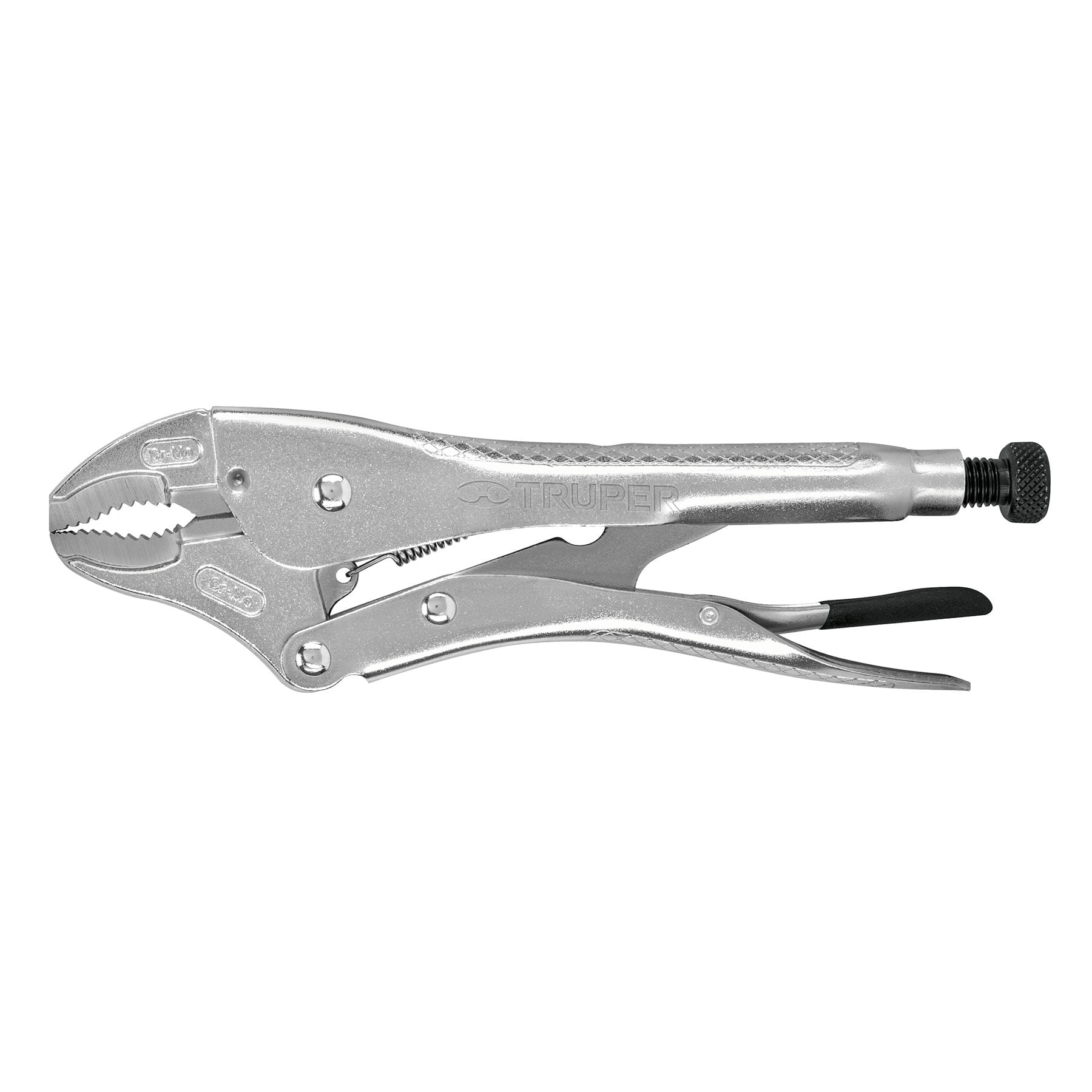 Pinza de presión 10", mordaza curva