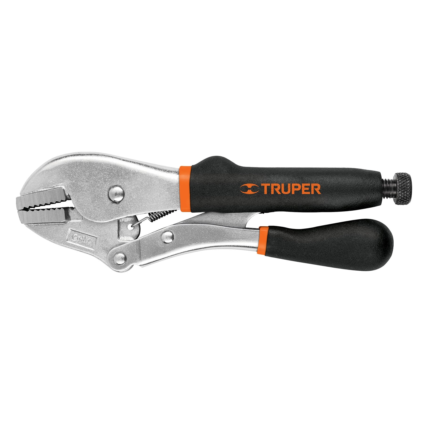 Pinza de presión 10", mordaza recta, mango de vinil