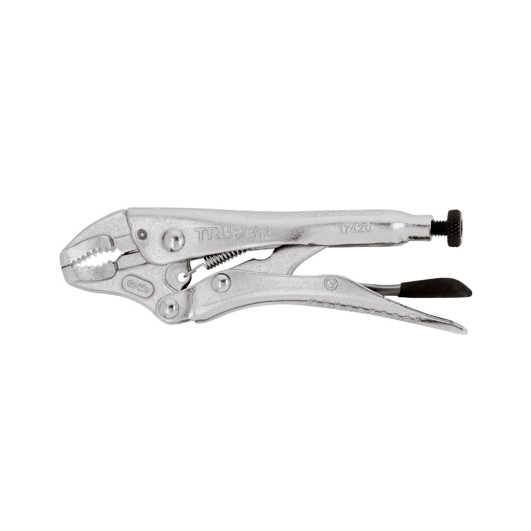 Pinza de presión 5", mordaza curva