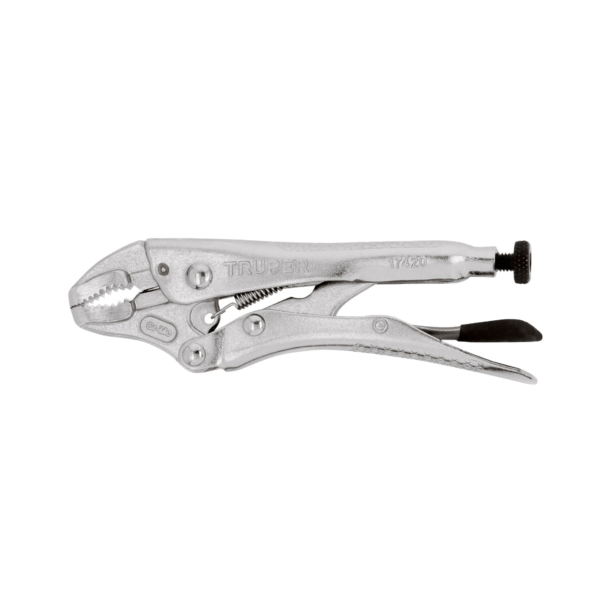 Pinza de presión 5", mordaza curva