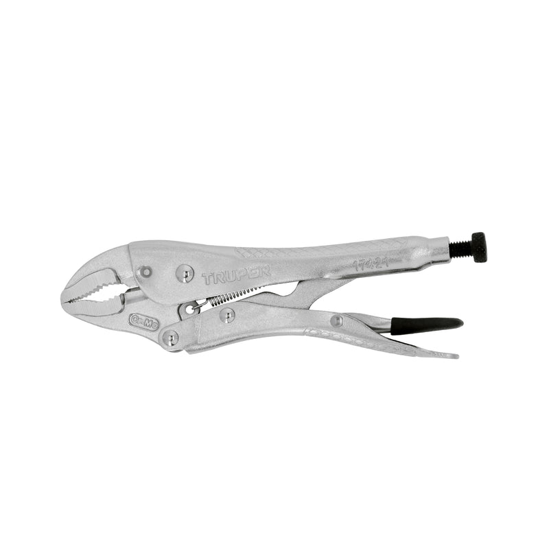 Pinza de presión 7", mordaza curva