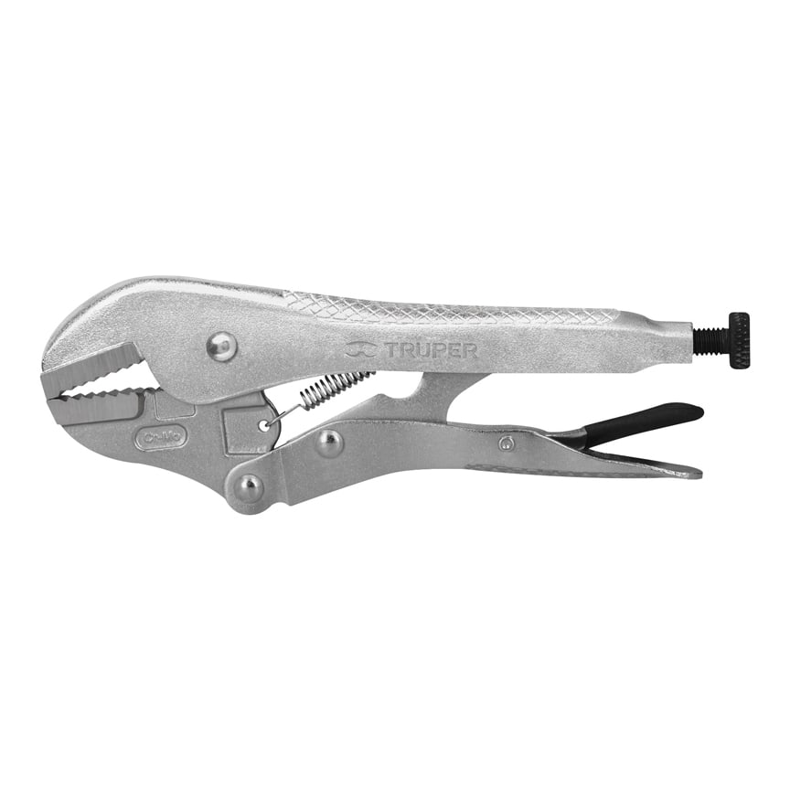 Pinza de presión 7", mordaza recta