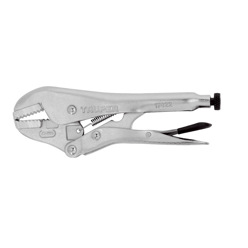 Pinza de presión 7", mordaza recta