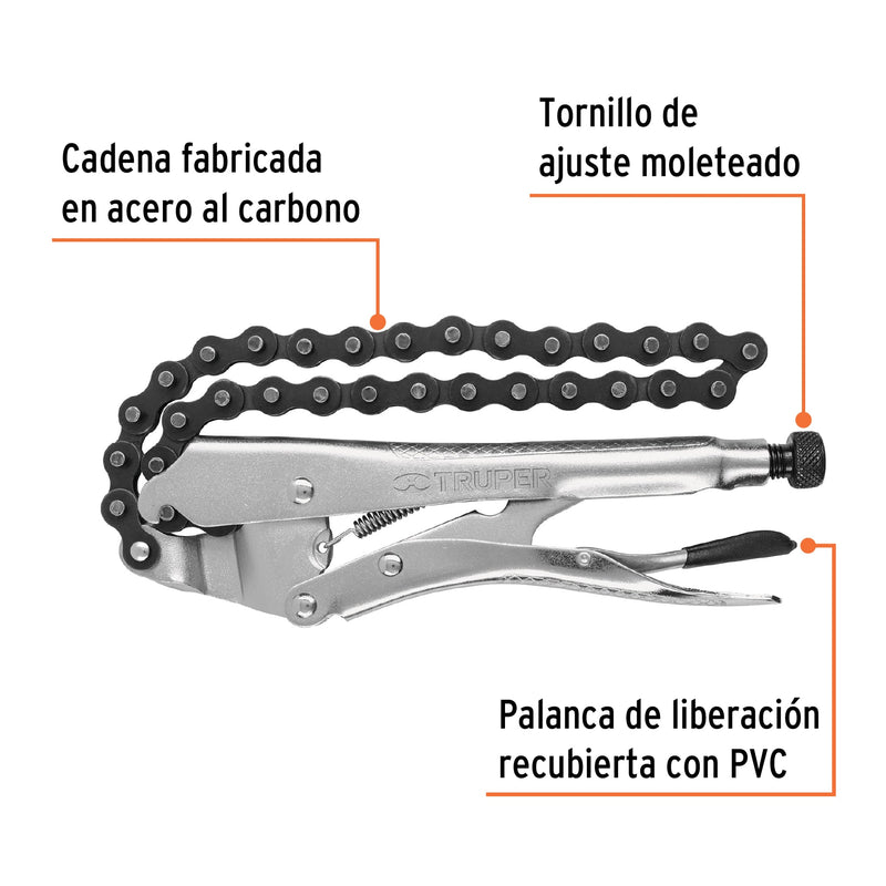 Pinza de presión de cadena