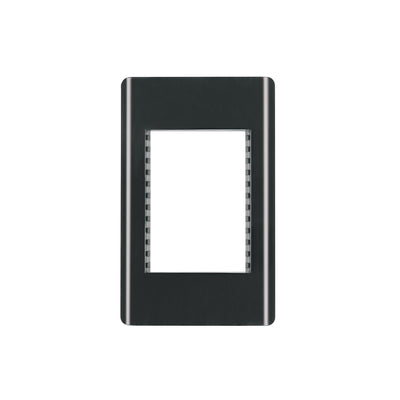Placa negra de 1 ventana 3 módulos, línea Lisboa, Volteck