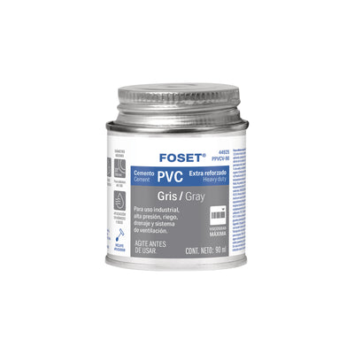 Cemento para PVC en bote de 90 ml, alta viscosidad, Foset