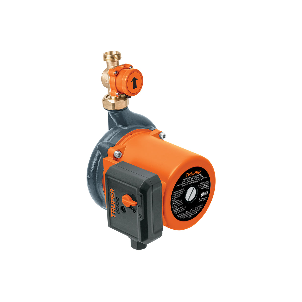 Bomba de agua con presurizador de 1/3 HP