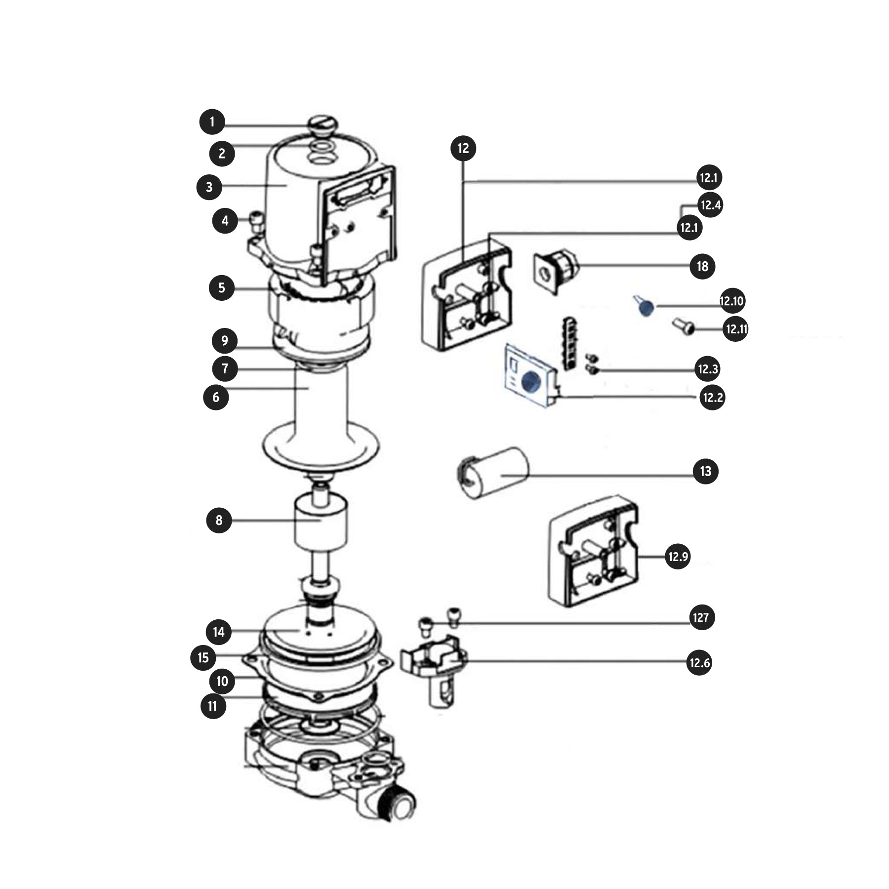 Bomba de agua con presurizador de 1/6 HP