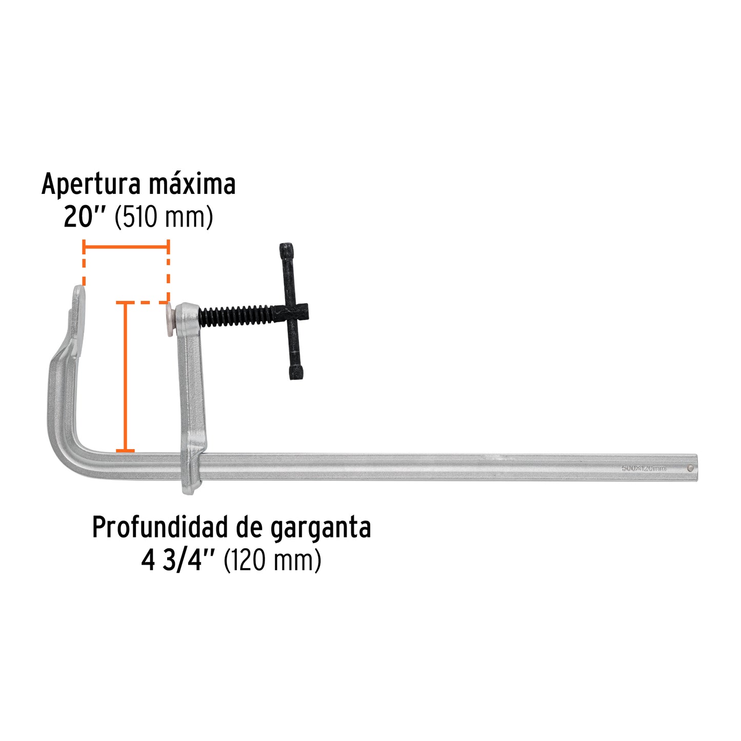 Prensa rápida tipo 'F' 20', uso rudo, Expert