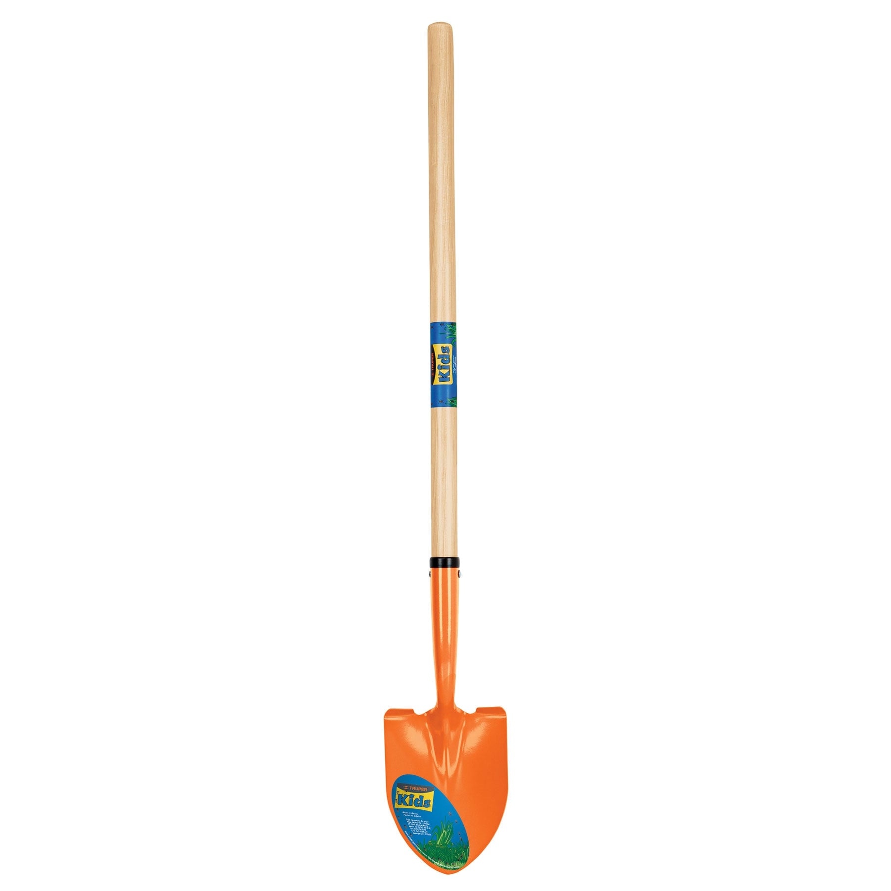 Pala redonda para niños, mango 30"