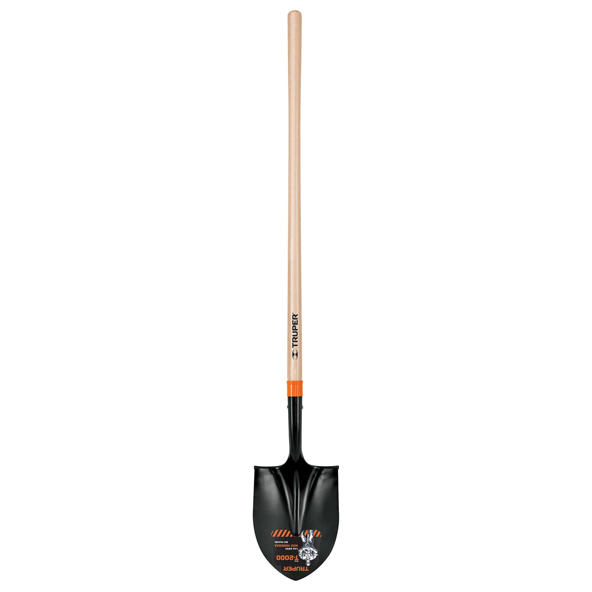 Pala t-2000 redonda, mango largo 45"