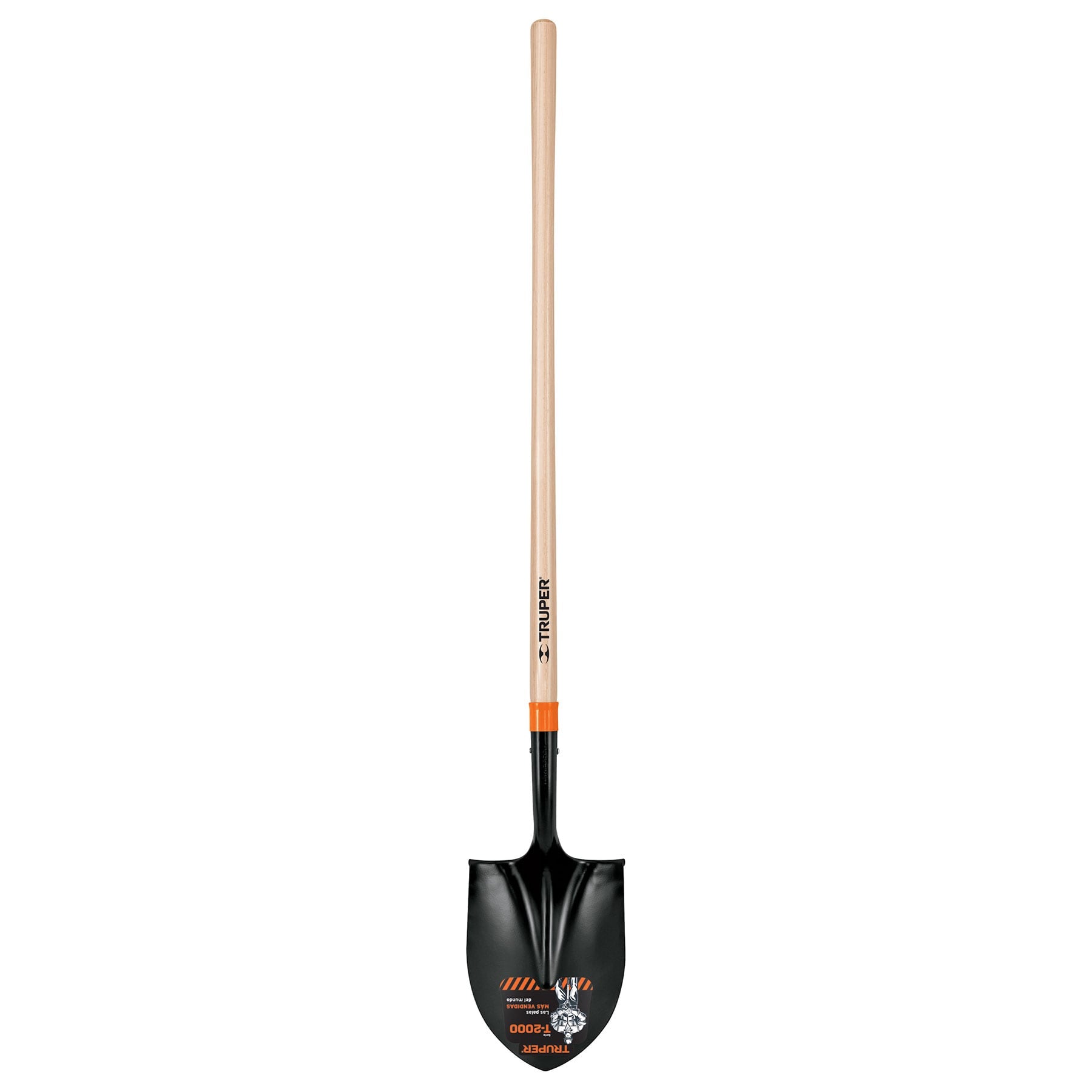 Pala t-2000 redonda, mango largo 45"