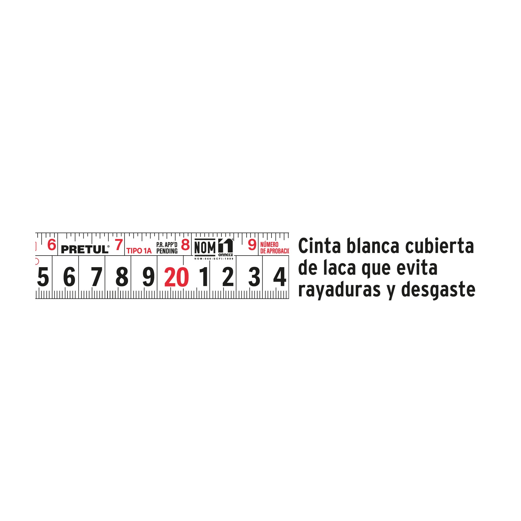Flexómetro, azul, 3 m, cinta 13 mm, Pretul, tarjeta plástica