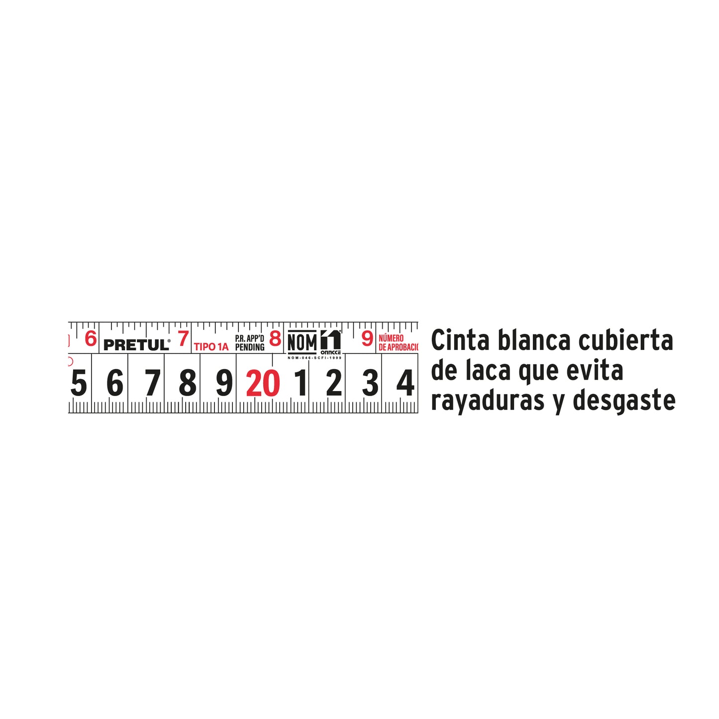 Flexómetro, amarillo, 3m,cinta 13mm, Pretul,tarjeta plástica