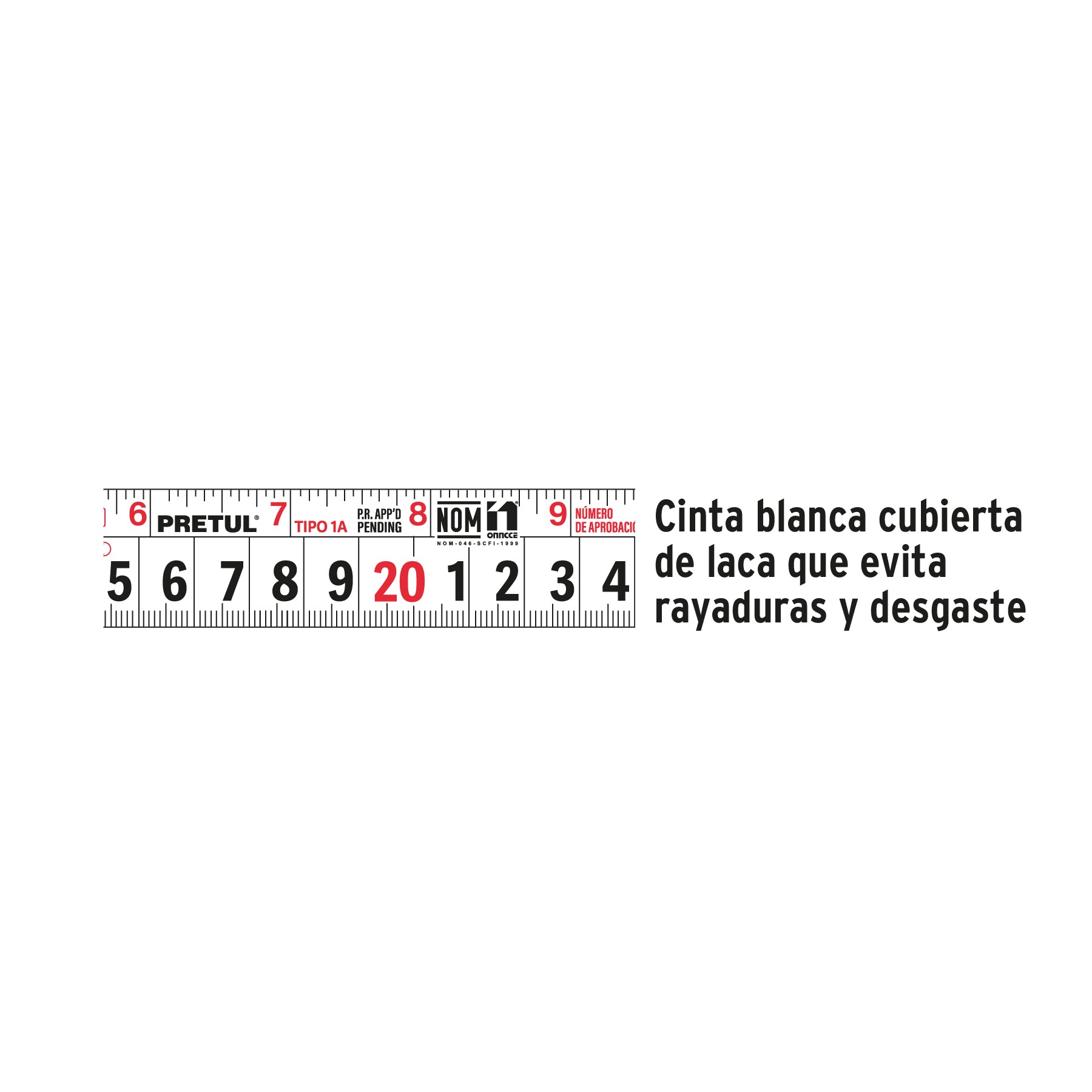 Flexómetro, amarillo, 3m,cinta 13mm, Pretul,tarjeta plástica
