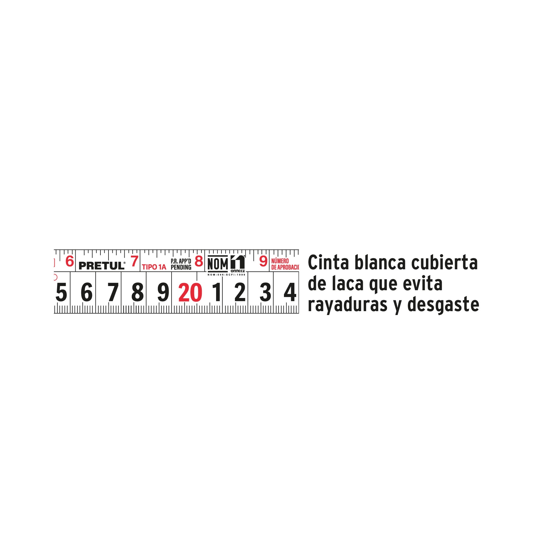 Flexómetros 3 m, cinta 13 mm en display box, 24 pzas, Pretul