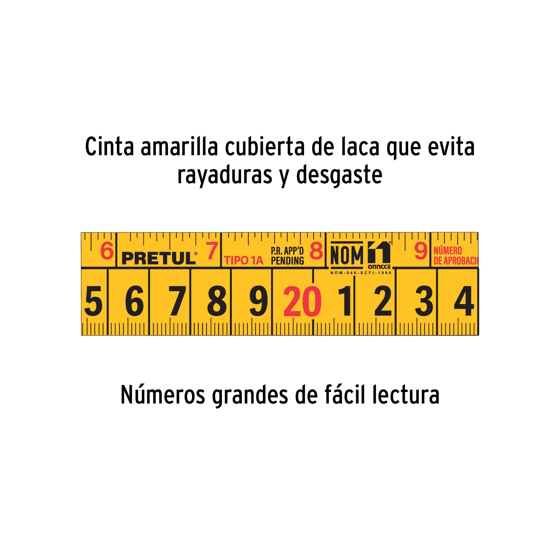 Flexómetro verde, 5.5 m,cinta 19 mm,Pretul, tarjeta plástica