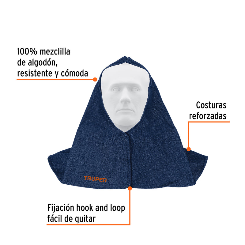 CAPUCHA PROTECCION DE SOLDAR DE MEZCLILLA